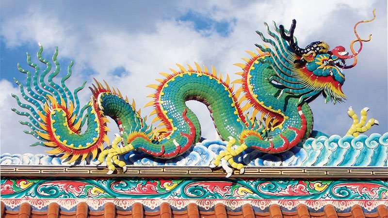 Chinesischer Drache Recycling Magazin