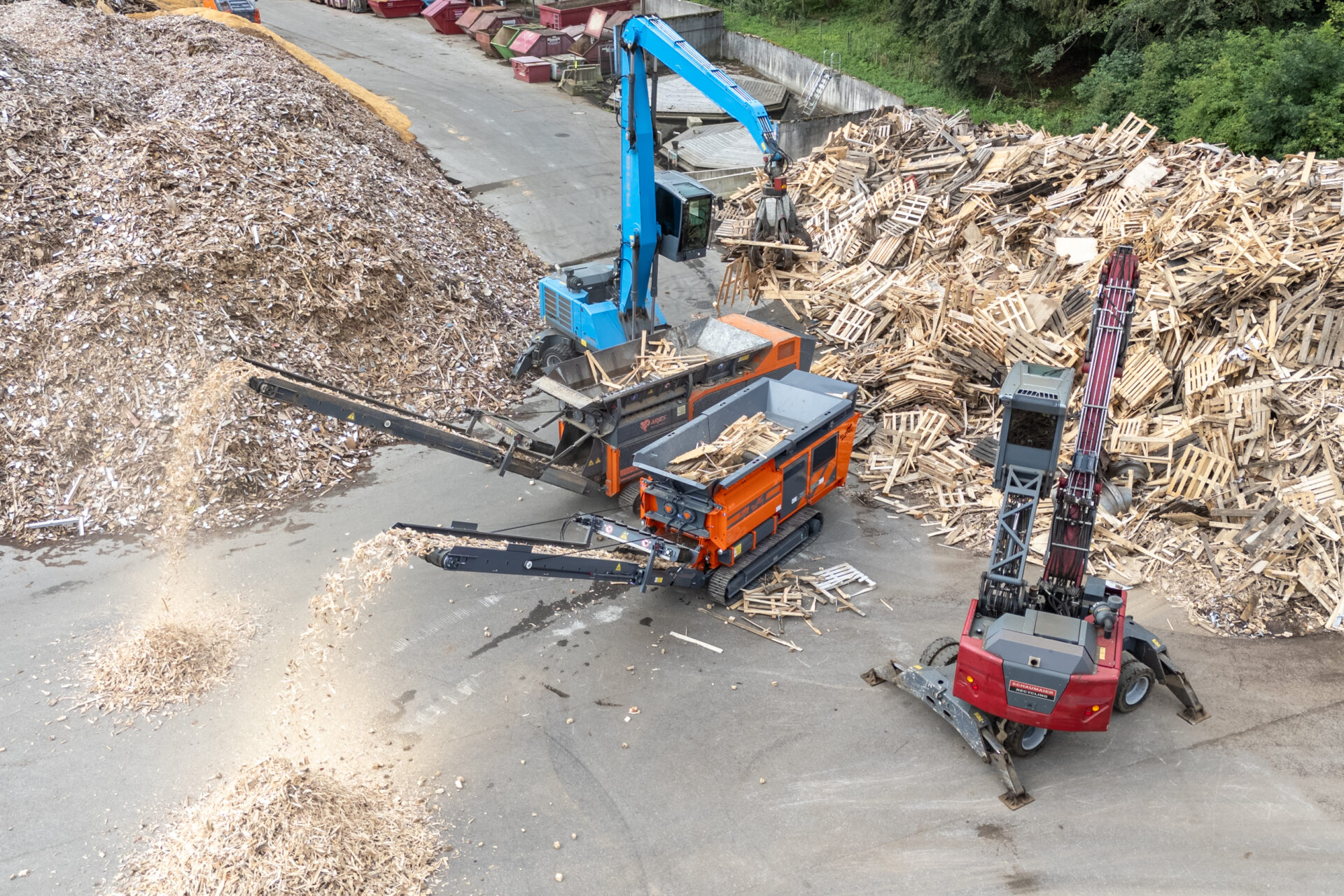 Effizienztest beim Recycling von Altholz