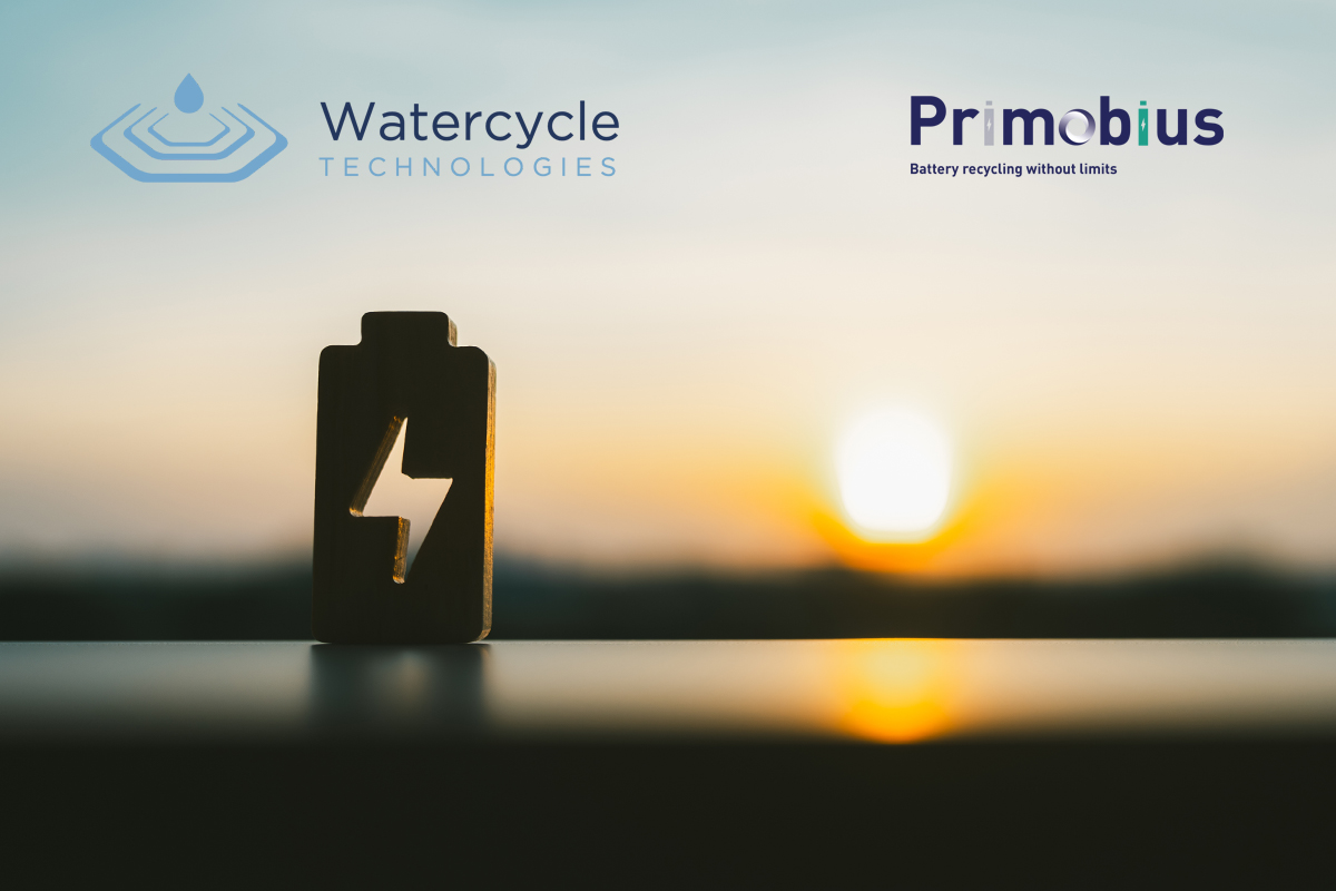 Watercycle Technologies und Primobius kooperieren beim Batterierecycling
